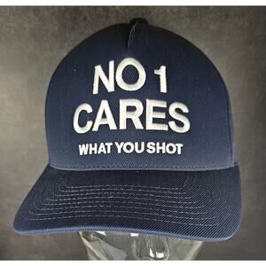G/FORE No 1 Cares What You Shot Golf Hat Flexfit 110 Snapback Navy